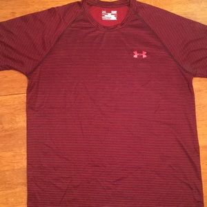 Men’s striped under Armour dry fit T